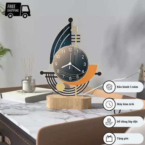 Đồng hồ để bàn cánh buồm CL099 thuận buồm xuôi gió