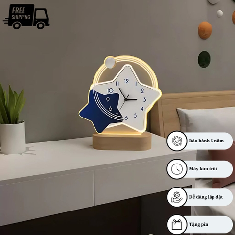Đồng hồ để bàn P-HOME CL098 trang trí hiện đại với đèn Led