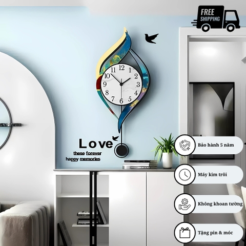 Đồng Hồ Quả Lắc Treo Tường CL084 Sang Trọng, Đẳng Cấp