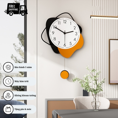 Đồng Hồ Treo Tường Quả Lắc CL075 Hiện Đại Và Sang Trọng