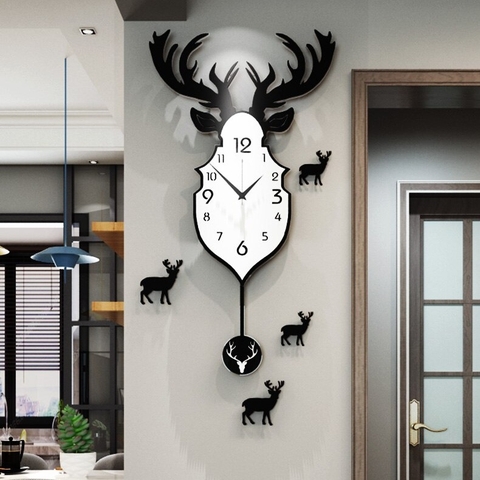 Đồng hồ decor treo tường quả lắc CL007 - sang trọng và tinh tế