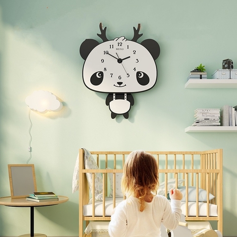 Đồng hồ trang trí phòng ngủ cho bé CL037- gấu cute