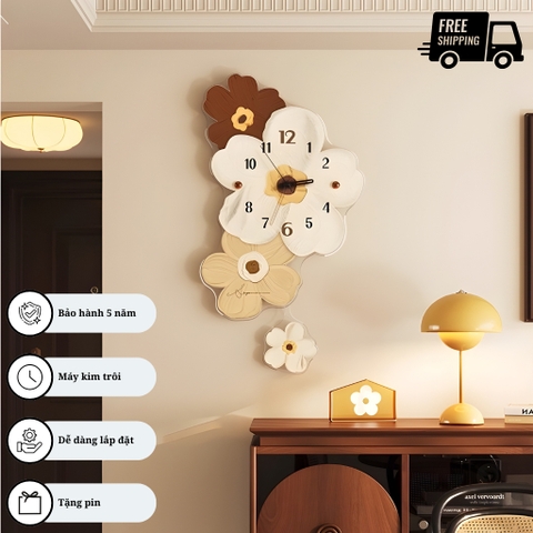 Đồng Hồ Treo Tường Quả Lắc CL102 Trang Trí Nhà