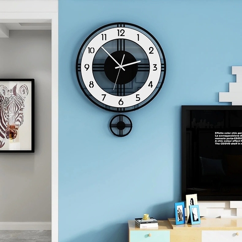 Đồng hồ quả lắc treo tường tối giản CL004