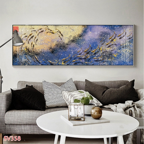 Tranh treo tường đàn cá - PSV358