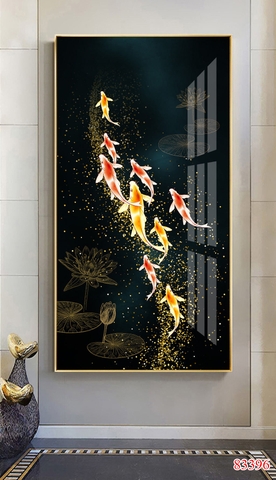 Tranh treo tường cá chép - P83396