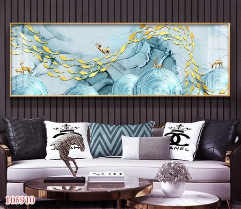 Tranh treo tường cá và hươu vàng - P105910