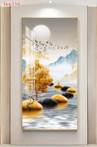 Tranh treo tường hươu tài lộc - P366339