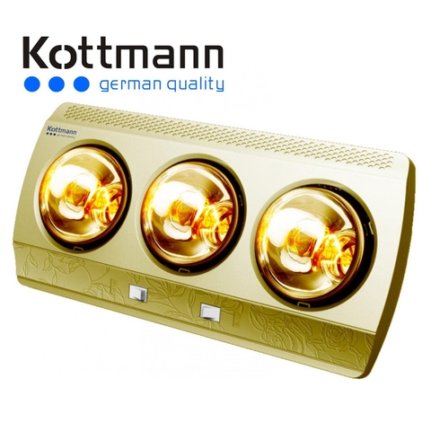 Đèn sưởi nhà tắm Kottmann 3 bóng K3B-G