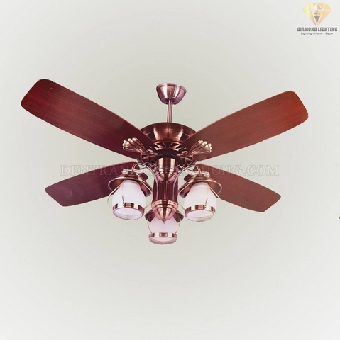 QUẠT TRẦN ĐÈN HỢP KIM TÂN CỔ ĐIỂN QT230