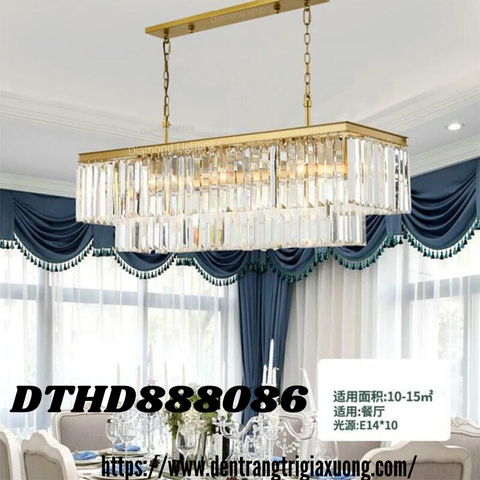 ĐÈN THẢ TRẦN PHA LÊ NGANG HIỆN ĐẠI - DTHD 888086