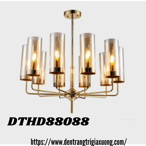 DIAMOND LIGHTING ĐÈN CHÙM THỦY TINH HIỆN ĐẠI VÀNG TRẮNG -  DTHD 88088/10