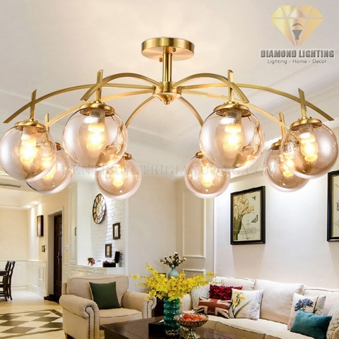 Diamond Lighting Đèn chùm hiện đại vàng - DCH001