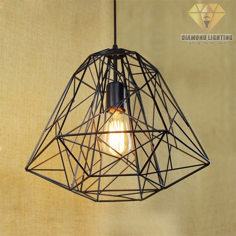 Đèn thả decor quán cafe Khối đa giác