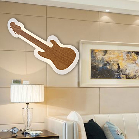 đèn tường phòng ngủ hình guitar