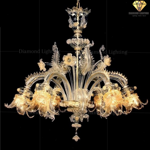 DIAMOND LIGHTING ĐÈN CHÙM THUỶ TINH CỔ ĐIỂN VÀNG - DC 321