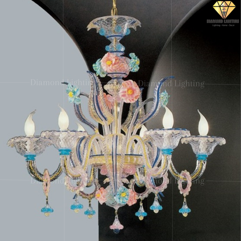 DIAMOND LIGHTING ĐÈN CHÙM THUỶ TINH CỔ ĐIỂN VÀNG - DC 327