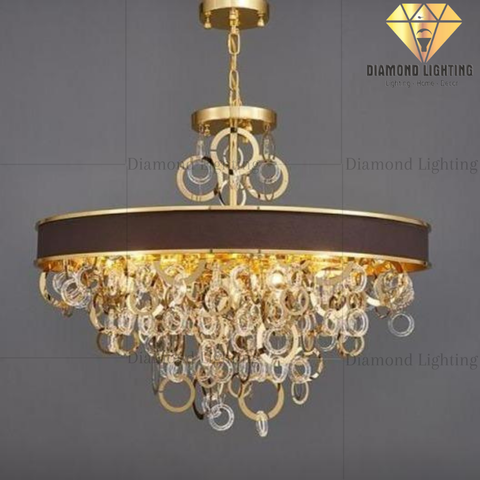 DIAMOND LIGHTING ĐÈN CHÙM CAETANO HỢP KIM HIỆN ĐẠI VÀNG TRẮNG - DCHD 1100U