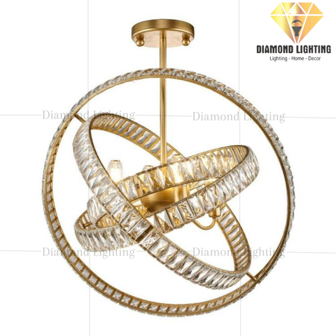 DIAMOND LIGHTING ĐÈN CHÙM ADRINUS PHA LÊ HIỆN ĐẠI VÀNG TRẮNG - DCHD 1200E