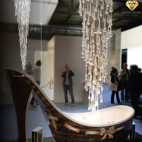 DIAMOND LIGHTING ĐÈN CHÙM PHA LÊ HIỆN ĐẠI TRẮNG - DC 1810