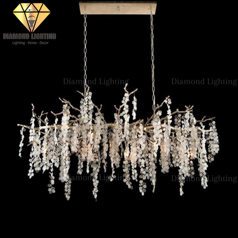 DIAMOND LIGHTING ĐÈN CHÙM ELIZA THUỶ TINH HIỆN ĐẠI VÀNG TRẮNG - DCHD 044F