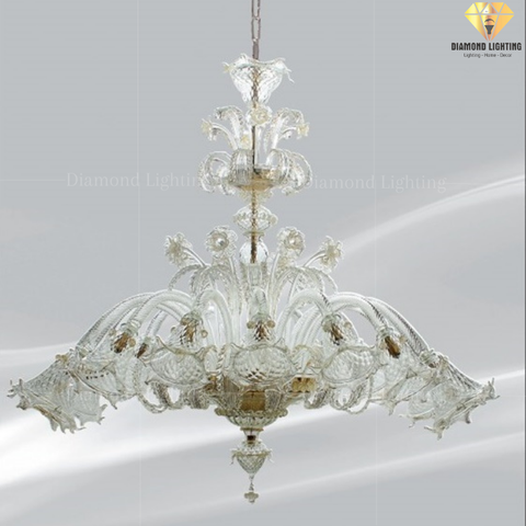 DIAMOND LIGHTING ĐÈN CHÙM THUỶ TINH CỔ ĐIỂN VÀNG - DC 021L16