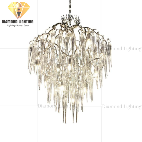 DIAMOND LIGHTING ĐÈN CHÙM VLADIMYR PHA LÊ HIỆN ĐẠI TRẮNG XÁM - DCHD 044H