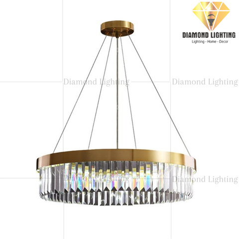 DIAMOND LIGHTING ĐÈN CHÙM SHEILA PHA LÊ HIỆN ĐẠI VÀNG TRẮNG - DCHD 044Q