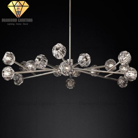 DIAMOND LIGHTING ĐÈN CHÙM AJAX PHA LÊ HIỆN ĐẠI VÀNG TRẮNG - DCHD 1200P