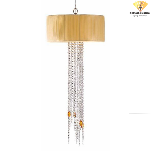 DIAMOND LIGHTING ĐÈN CHÙM PHA LÊ HIỆN ĐẠI BẠC VÀNG - DC 1299