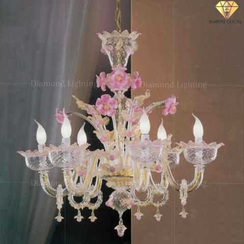 DIAMOND LIGHTING ĐÈN CHÙM THUỶ TINH CỔ ĐIỂN VÀNG - DC 319