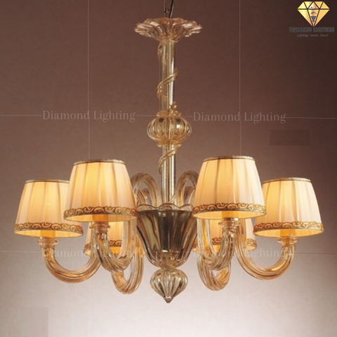 DIAMOND LIGHTING ĐÈN CHÙM THUỶ TINH CỔ ĐIỂN VÀNG - DC 64