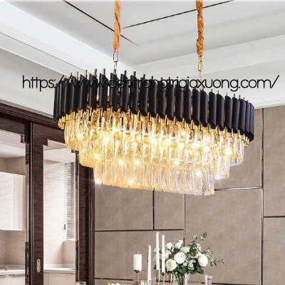 Diamond Lighting Đèn Chùm Pha Lê Hiện Đại Đen Vàng - DCHD0025