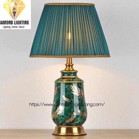ĐÈN BÀN GỐM SỨ HỢP KIM HIỆN ĐẠI - DBHD 002