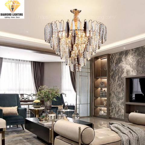 Diamond Lighting Đèn Chùm Pha Lê Hiện Đại Vàng - DCHD03