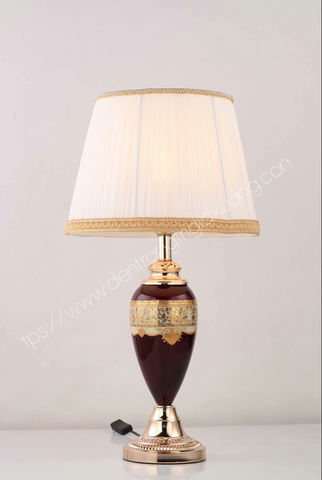 ĐÈN BÀN SỨ HỢP KIM TÂN CỔ ĐIỂN - DBN 88MT1606