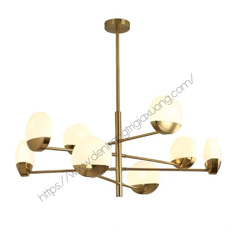 DIAMOND LIGHTING ĐÈN CHÙM HỢP KIM HIỆN ĐẠI VÀNG TRẮNG - DC 88T94