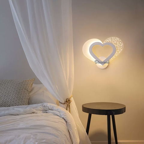 ĐÈN TƯỜNG TRÁI TIM HỢP KIM HIỆN ĐẠI - DTHD 88324