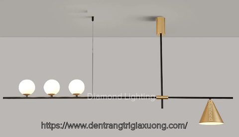 ĐÈN THẢ TRẦN THỦY TINH BẮC ÂU HIỆN ĐẠI - DTHD 8826