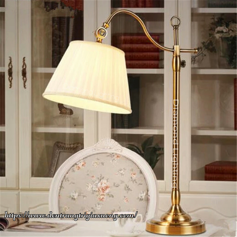ĐÈN BÀN CHAO VẢI TÂN CỔ ĐIỂN - DBHD 8884
