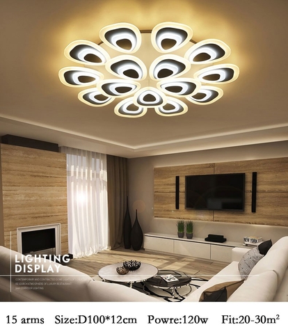 Đèn Ốp Trần Hợp Kim 15 Cánh Công Hiện Đại DOT0071