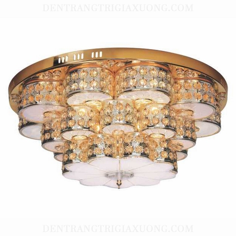 đèn led ốp trần hình bông hoa - trang trí phòng khách