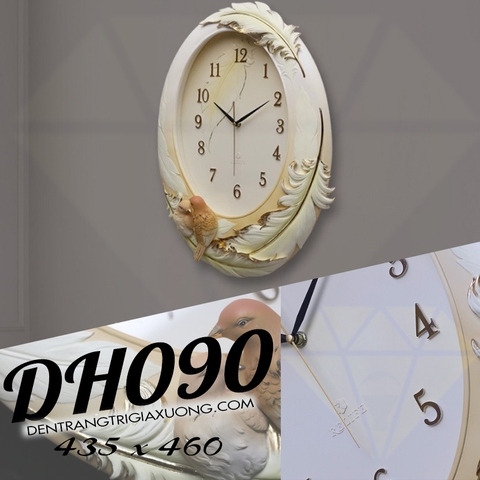 Đồng hồ trang trí treo tường nghệ thuật DH090