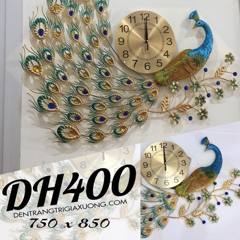 ĐỒNG HỒ TRANG TRÍ CÔNG NẰM NGANG NGHỆ THUẬT DH400