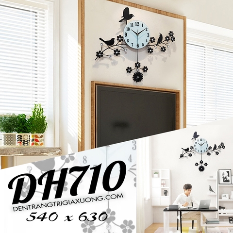 ĐỒNG HỒ TRANG TRÍ TREO TƯỜNG NGHỆ THUẬT DH710