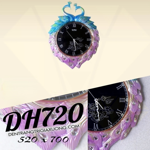 ĐỒNG HỒ TRANG TRÍ TREO TƯỜNG NGHỆ THUẬT DH720