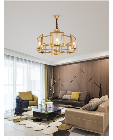 Diamond Lighting Đèn Chùm Hợp Kim Đồng Hiện Đại Vàng - DC0085