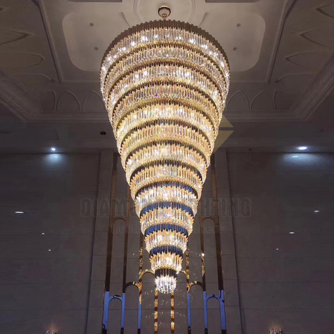 DIAMOND LIGHTING ĐÈN CHÙM PHA LÊ ĐẲNG CẤP HIỆN ĐẠI TRẮNG VÀNG - DTTT 8828