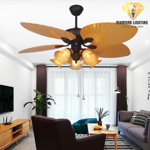 QUẠT TRẦN ĐÈN 5 CÁNH ABS HIỆN ĐẠI - QT 0B07