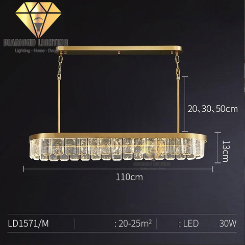 ĐÈN THẢ PHA LÊ CAO CẤP HIỆN ĐẠI - DCCC 2274